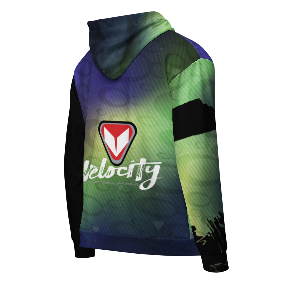 Northern Lights Unisex zip hoodie 4