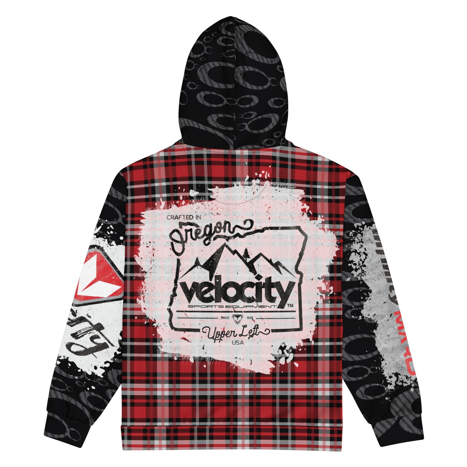 Tartan Grunge Unisex zip hoodie 2