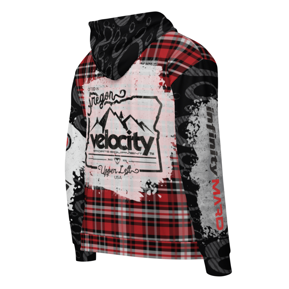 Tartan Grunge Unisex zip hoodie 4